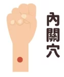 舒緩心悸好簡單手腕掌側，距離腕橫紋三指幅，兩筋之間，垂直按壓穴位。