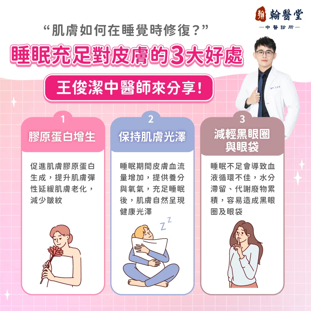 睡個美容覺，勝過頂級保養品！王俊潔中醫師揭密：睡眠對皮膚的3大驚人好處